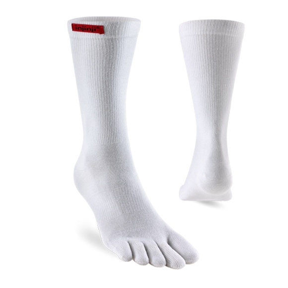 Injinji Toe Socks Sport Original Weight Crew L White - Picture 15 of 15